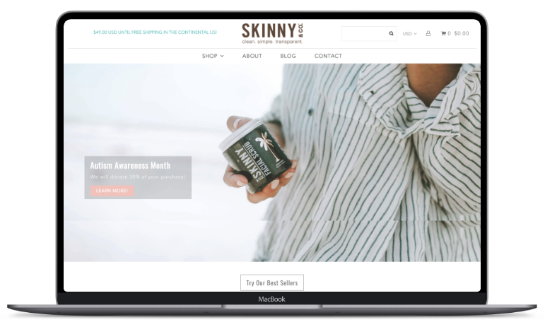 skinny and co ecommerce